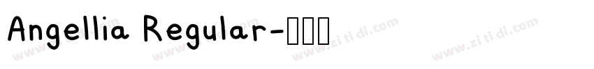 Angellia Regular字体转换